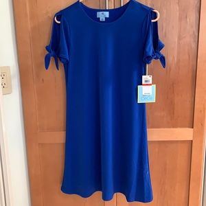 CeCe blue short sleeve XS dress NWT $99